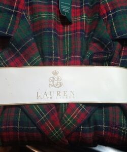 NWT Ralph Lauren women's large L flannel pajamas. Red and Green primary colors